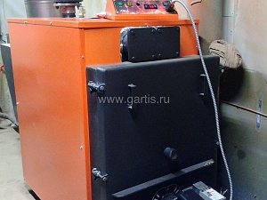 Монтаж котла Boiler В-218 с горелкой Energylogic